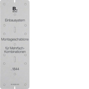 Integro Flow Szablon montażowy, karton, szary Berker 91844