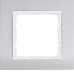 B.3 Ramka 1-krotna, aluminium/biały Berker 10113904