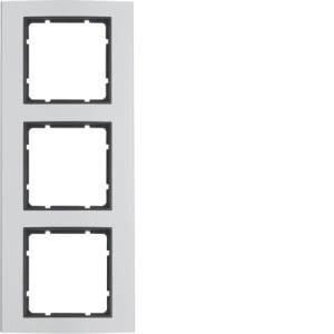 B.3 Ramka 3-krotna, aluminium/antracyt Berker 10133004