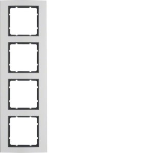 B.3 Ramka 4-krotna, aluminium/antracyt Berker 10143004
