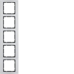 B.3 Ramka 5-krotna, aluminium/antracyt Berker 10153004
