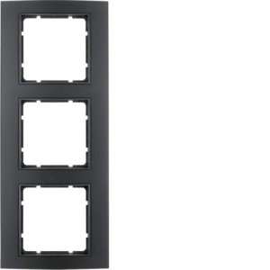 B.3 Ramka 3-krotna, aluminium, czarny/antracyt Berker 10133005