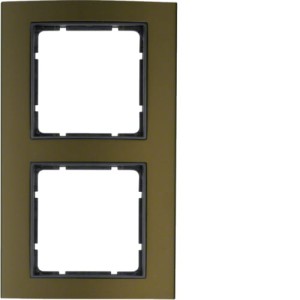 B.3 Ramka 2-krotna, aluminium, brązowy/antracyt Berker 10123001