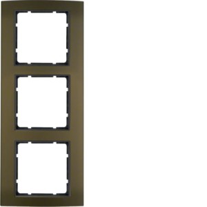B.3 Ramka 3-krotna, aluminium, brązowy/antracyt Berker 10133001