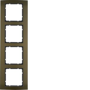 B.3 Ramka 4-krotna, aluminium, brązowy/antracyt Berker 10143001