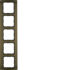B.3 Ramka 5-krotna, aluminium, brązowy/antracyt Berker 10153001