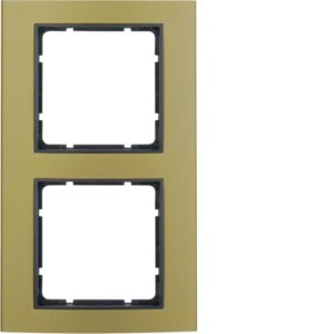 B.3 Ramka 2-krotna, aluminium, złoty/antracyt Berker 10123016