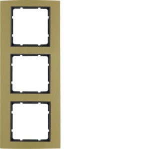 B.3 Ramka 3-krotna, aluminium, złoty/antracyt Berker 10133016