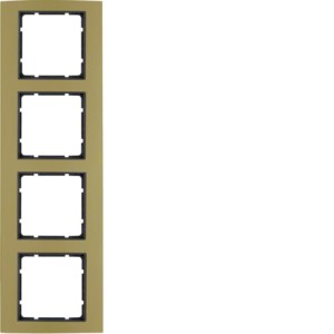 B.3 Ramka 4-krotna, aluminium, złoty/antracyt Berker 10143016