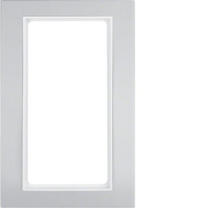 B.3 Ramka z dużym wycięciem aluminium/biały Berker 13093904
