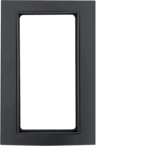 B.3 Ramka z dużym wycięciem aluminium czarny/antracyt Berker 13093005