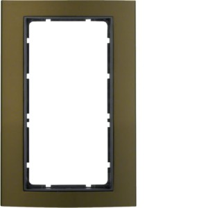 B.3 Ramka z dużym wycięciem aluminium, brąz/antracyt Berker 13093001