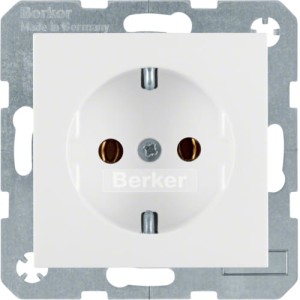 S.1/B.3/B.7 Gniazdo SCHUKO z uziemieniem biały Berker 47431909