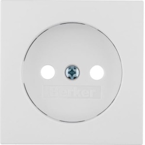 B.x Płytka czołowa do gniazda bez uziemienia, biały Berker 3967031909