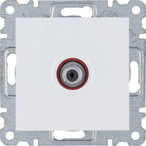lumina Gniazdo pojedyncze SAT dla instalacji indywidualnych białe Hager WL3230