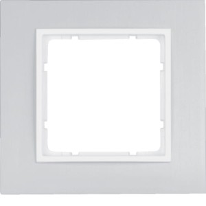 B.7 Ramka 1-krotna, aluminium/biały mat Berker 10116914