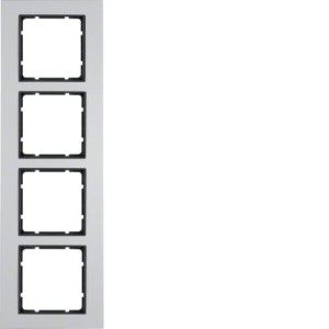B.7 Ramka 4-krotna, aluminium/antracyt mat Berker 10146904