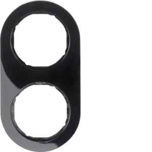 R.classic Ramka 2-krotna, czarny, połysk Berker 10122045