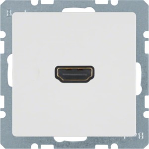 Q.x Gniazdo HDMI biały, aksamit Berker 3315426089