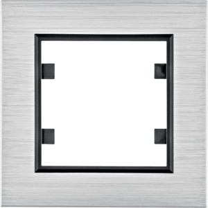 lumina passion Ramka 1-krotna, aluminium srebrne Hager WL9012