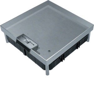 tehalit.VE-EE Pokrywa uchylna EKQ06 200x200 gres/płytka 23/28mm stal nierdzewna Hager EKQ0600LE1