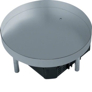 tehalit.VE-EE Pokrywa pełna EKR06 fi215 gres/płytka 23/28mm stal nierdzewna Hager EKR0600BL1