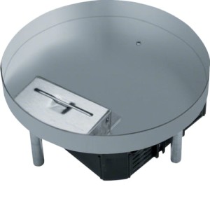 tehalit.VE-EE Pokrywa uchylna EKR06 fi215 gres/płytka 23/28mm stal nierdzewna Hager EKR0600LE1