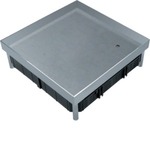 tehalit.VE-EE Pokrywa pełna 20kN Q12 23/38mm stal nierdzewna Hager EKSQ1220BL
