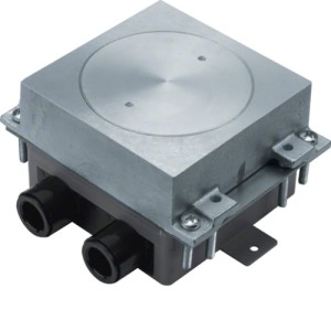 tehalit.VE-EE Puszka podłogowa serwisowa kwadratowa 125X125mm aluminium Hager UDAQ125A