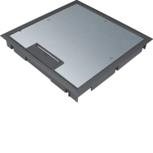 tehalit.VE-EE Pokrywa uchylna płytki montaż Q08 294X294 12mm czarny PA Hager KDQ08129005