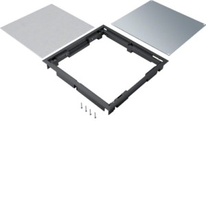 tehalit.VE-EE Pokrywa pełna płytki montaż Q08 294X294 12mm czarny PA Hager BDQ08129005