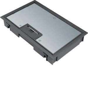 tehalit.VE-EE Pokrywa uchylna płytki montaż E04 147X247 5mm czarny PA Hager KDE04059005
