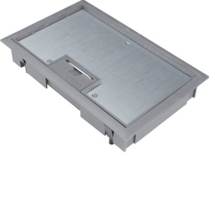 tehalit.VE-EE Pokrywa uchylna płytki montaż E04 147X247 8mm stal szary PA Hager KDE04087011