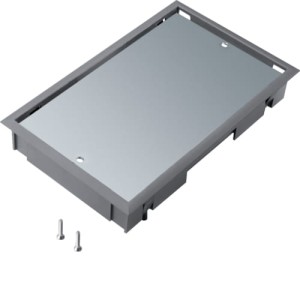 tehalit.VE-EE Pokrywa pełna płytki montaż E04 147X247 5mm stal szary PA Hager BDE04057011