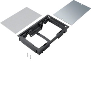 tehalit.VE-EE Pokrywa pełna płytki montaż E04 147X247 5mm czarny PA Hager BDE04059005