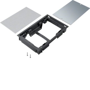 tehalit.VE-EE Pokrywa pełna płytki montaż E04 147X247 8mm czarny PA Hager BDE04089005