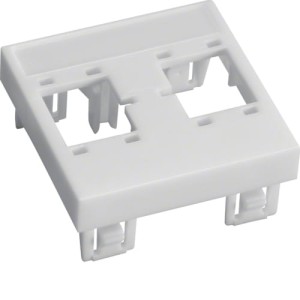 tehalit.VE-EE Płytka czołowa-montażowa 45X45mm 2XRJ45 R&M biały PA Hager GBVDR45