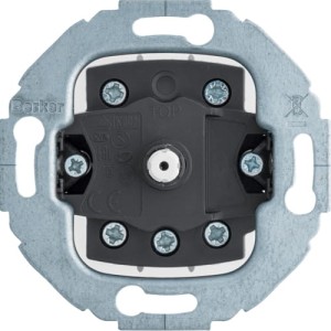 R.classic/Serie 1930/Glas Łącznik obrotowy 2-biegunowy, zaciski śrubowe Berker 389303