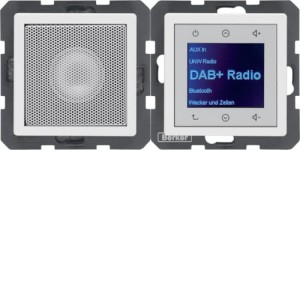 Q.x Radio Touch DAB+, Bluetooth z głośnikiem biały aksamit  30806089