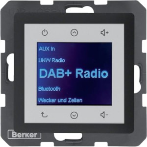 Q.x Radio Touch DAB+, Bluetooth antracyt aksamit 30846086 