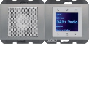 K.5 Radio Touch DAB+ z głośnikiem stal szlachetna 29807004