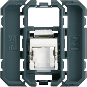 gallery Gniazdo informatyczne RJ45 kat 5E FPT, 2M/1M Hager WXF222