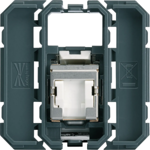 gallery Gniazdo informatyczne RJ45 kat 6 STP, 2M/1M Hager WXF226