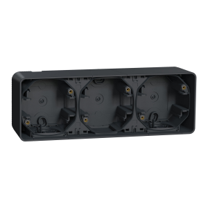 Mureva podstawa naścienna potrójna pozioma antracyt Schneider MUR37713