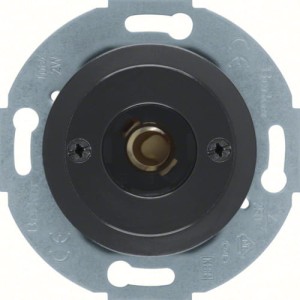 Serie 1930/Glas Łącznik i sygnalizator świetlny E10 z elementem centralnym, czarny Berker 510401