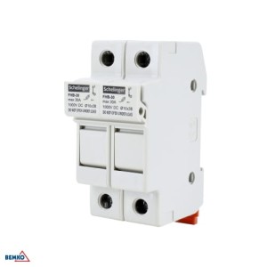 PODSTAWA BEZPIECZNIKOWA 2-POLOWA DO WKŁADEK 10x38 1000V DC MAX. 32A SCHELINGER A13-FHB-2P-DC1000-32