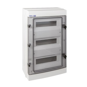 Rozdzielnica hermetyczna NEO RH-36/3 listwy zaciskowe, wspornik TH35 IK07 1000V DC IP65 Elektroplast 36.143