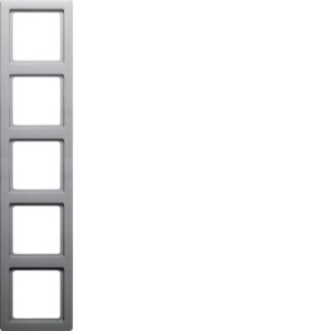 Q.1 Ramka 5-krotna, aluminium aksamit, lakierowany Berker 10156084