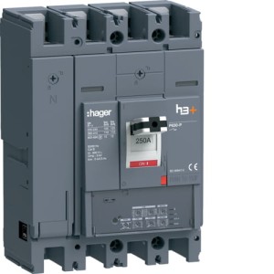 MCCB Wyłącznik mocy h3+ P630 LSI 4x250A 110kA Hager HPW251JR