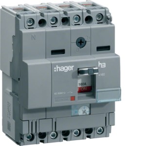 HAGER HNA081H Wyłącznik mocy x160 4P 40kA 80A
